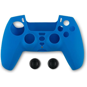 SPARTAN GEAR - CONTROLLER SILICON SKIN COVER AND THUMB GRIPS (PLAYSTATION 5) BLUE