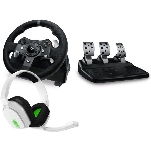 LOGITECH G920 DRIVING FORCE WHEEL FOR XBOX SERIES X|S /XBOX ONE/PC+ASTRO A10 GAMING HEADSET BUNDLE