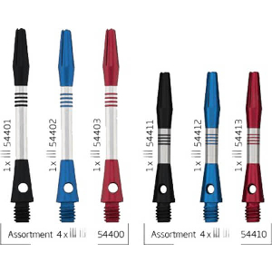 ΚΟΡΜΟΙ DART BULLS CETRA ALUMINIUM SHAFT SHORT BLACK