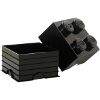 LEGO STORAGE BRICK 4 BLACK