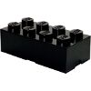 LEGO STORAGE BRICK 8 BLACK