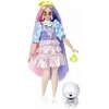 BARBIE EXTRA: CURVY DOLL WITH SHIMMER LOOK AND PET PUPPY (GVR05)