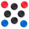 SPARTAN GEAR SILICON THUMB GRIPS UNIVERSAL (8PCS - COLOUR: 4PCS BLACK, 2PCS RED, 2PCS BLUE)