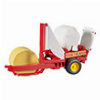BRUDER BALE WRAPPER WITH OCHER BROWN AND BLACK ROUND BALES