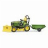 BRUDER BWORLD JOHN DEERE RIDING LAWN MOWER