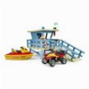 BRUDER BWORLD LIFE GUARD STATION WITH QUAD AND PERSONAL WATER CRAFT