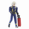 BRUDER FIREFIGHTER WITH ACCESSORIES (BLUE/YELLOW)
