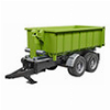 BRUDER HOOK LIFT TRAILER FOR TRACTORS (GREEN/BLACK)