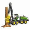 BRUDER JOHN DEERE 1270G HARVESTER (GREEN/BLACK, INCLUDING TREE TRUNK)