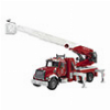 BRUDER MACK GRANITE FIRE DEPARTMENT LADDER TRUCK (RED/WHITE, WITH PUMP)