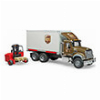 BRUDER MACK GRANITE UPS LOGISTICS TRUCK (WITH TRUCK-MOUNTED FORKLIFT)