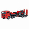 BRUDER MAN TGA LOW LOADER WITH MANITOU TELEHANDLER MLT 633