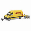 BRUDER MB SPRINTER DHL WITH DRIVER (YELLOW)