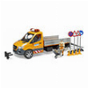 BRUDER MB SPRINTER KOMMUNAL WITH LIGHT & SOUND MODULE DRIVER AND ACCESSORIES)