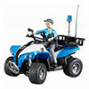 BRUDER POLICE QUAD WITH POLICEWOMAN AND EQUIPMENT (BLUE/WHITE)