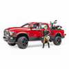 BRUDER RAM 2500 POWER WAGON WITH DUCATI DESERT SLED AND DRIVER