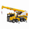 BRUDER SCANIA SUPER 560R LIEBHERR CRANE TRUCK WITH LIGHT & SOUND MODULE