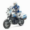 BRUDER BWORLD SCRAMBLER DUCATI POLICE MOTORCYCLE