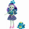 MATTEL ENCHANTIMALS MINI DOLL - PATTER PEACOCK FLAP (FXM74)