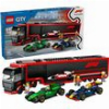LEGO CITY 60445 F1 TRUCK WITH RB20 & AMR24 F1 CARS