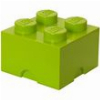 LEGO STORAGE BRICK 4 MEDIUM LIME GREEN