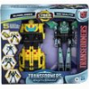 HASBRO TRANSFORMERS EARTHSPARK CYBER-COMBINER - BUMBLEBEE & MO MALTO ACTION FIGURES