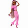BARBIE FASHIONISTAS: DELUXE STYLE - DOLL WITH PINK BRAIDS AND DARK SKIN