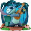 ABYSSE DISNEY: STITCH - GUITAR STATUE (10CM)