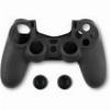 SPARTAN GEAR - CONTROLLER SILICON SKIN COVER AND THUMB GRIPS (PLAYSTATION 4) BLACK)