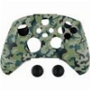 SPARTAN GEAR - CONTROLLER SILICON SKIN COVER AND THUMB GRIPS GREEN CAMO
