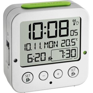 TFA 60.2528.54 BINGO FUNK ALARM CLOCK WITH TEMPERATURE