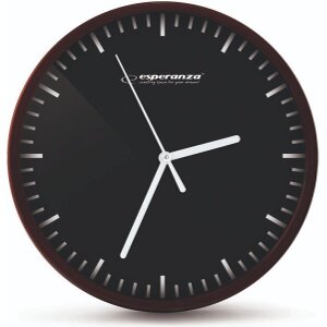 ESPERANZA EHC010K WALL CLOCK BUDAPEST BLACK