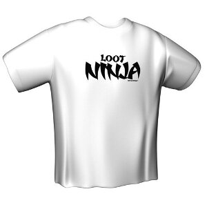 GAMERSWEAR T-SHIRT LOOT NINJA WHITE (L)