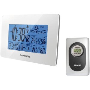 SENCOR SWS 51W WEATHER STATION WHITE