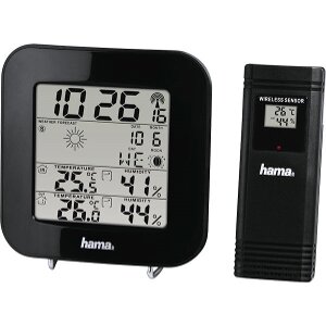 HAMA 186310 EWS-200 WEATHER STATION BLACK