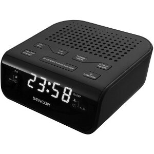 SENCOR SRC 136 B RADIO ALARM CLOCK BLACK