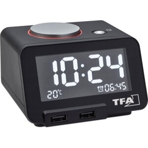 TFA 60.2017.01 HOMTIME DIGITAL ALARM CLOCK