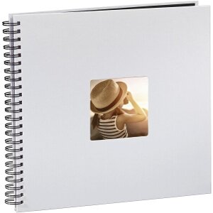 HAMA 02109 FINE ART SPIRAL BOUND ALBUM 36X32CM 50 BLACK PAGES CHALK GREY