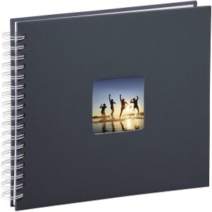 HAMA 02112 FINE ART SPIRAL BOUND ALBUM 28X24CM 50 WHITE PAGES GREY