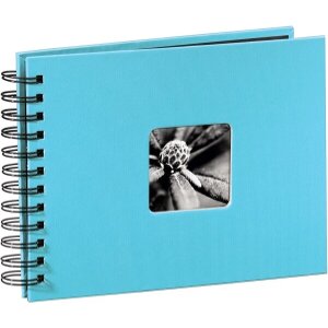 HAMA 113673 FINE ART SPIRAL BOUND ALBUM 24X17CM 50 BLACK PAGES TURQUOISE