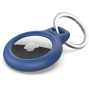 BELKIN SECURE AIRTAG HOLDER WITH KEYRING BLUE