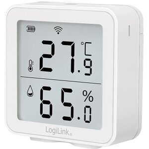 LOGILINK SC0116 THERMO HYGROMETER, WI-FI REMOTE MONITORING VIA SMART LIFE APP