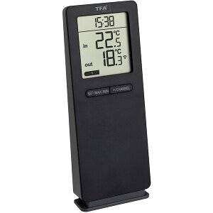 TFA 30.3071.01 BLACK LOGO 2.0 RC THERMOMETER