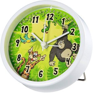 HAMA-186375 HAMA JUNGLE CHILDREN'S ALARM CLOCK, LOW-NOISE