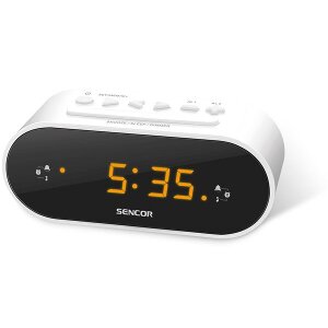 SENCOR SRC 1100 W RADIO ALARM CLOCK WHITE