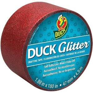 DUCK TAPE BIG ROLLS GLITTER RED