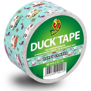 DUCK TAPE BIG ROLLS HAPPY CAMPER 9.1MX4.8CM