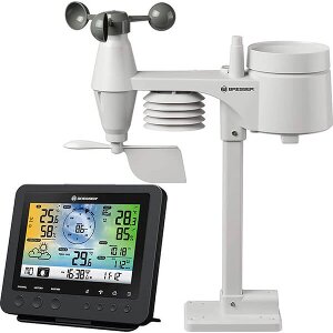 BRESSER WEATHER CENTER 5-IN-1 WIFI PROFI SENSOR BLACK