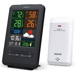 SENCOR SWS 7300 WEATHER STATION WITH WIRELESS SENSOR