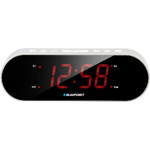 BLAUPUNKT CR6SL CLOCK RADIO WITH DUAL ALARM SILVER